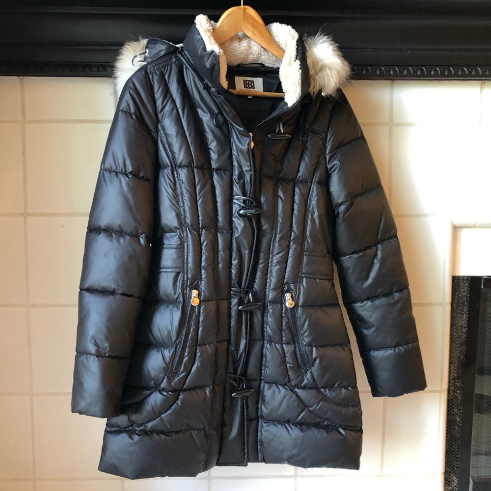 Laundry by design hooded puffer jacket size med